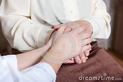 Helping hands Stock Photo