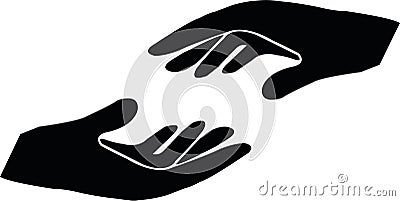 Helping Hands jpeg weth SVG, Helping Hand cutting, vector, Support, Help Stock Photo