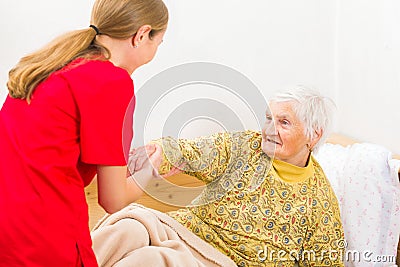Helping hands Stock Photo