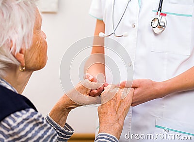 Helping hands Stock Photo