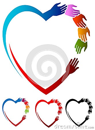 Helping heart Vector Illustration