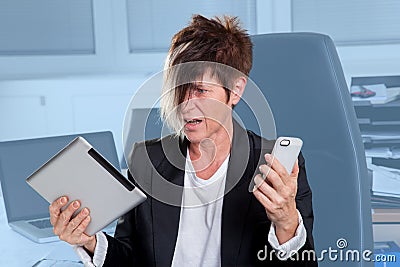 Helpless Manager Stock Photo