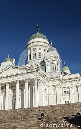 Helsinki city cathedral in senate square finland Editorial Stock Photo