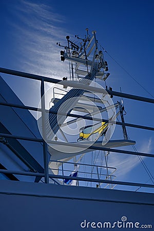 Helsinki, Finland,Flag of Sweden on the ferry Editorial Stock Photo