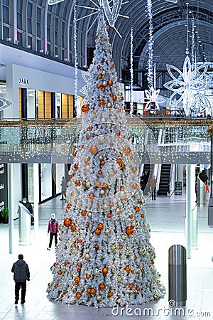 Helsinki, Finland November 30, 2020 Super merkat decorated for Christmas Editorial Stock Photo