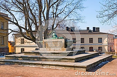 Helsinki. Finland. Tomb of Augustin Ehrensvard Editorial Stock Photo