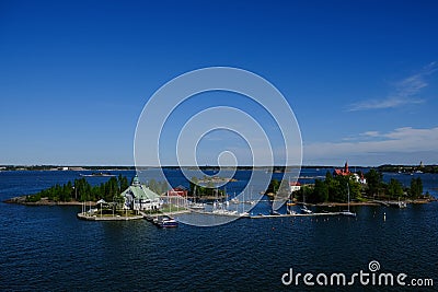 Helsinki, Finland,Valkosaari and Luoto Islands Editorial Stock Photo