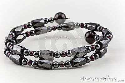 Hematite Bracelet Stock Photo