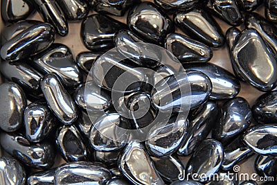 Hematite mineral background Stock Photo