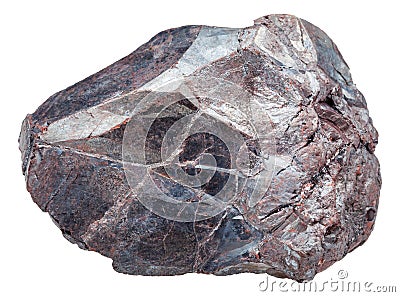 Hematite rock iron ore, haematite isolated Stock Photo