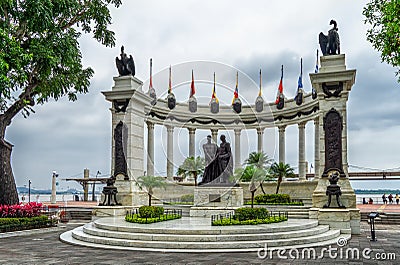 Hemiciclo de la Rotonda Monument in Guayaquil, Ecuador Stock Photo