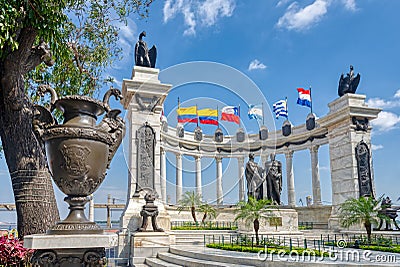 Hemiciclo Monument in Guayaquil Editorial Stock Photo