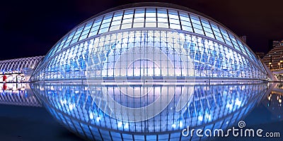 Hemisferic planetarium in Valencia Editorial Stock Photo