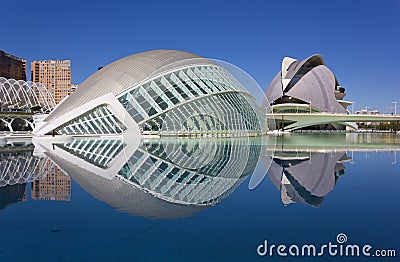 Hemisferic Planetarium in Valencia Editorial Stock Photo