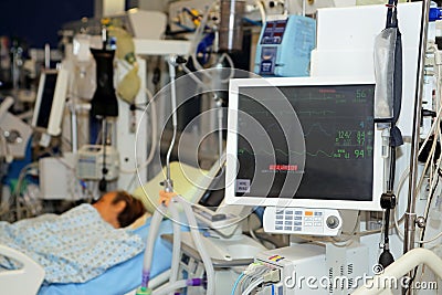 Hemodialysis - replacement of renal function Stock Photo