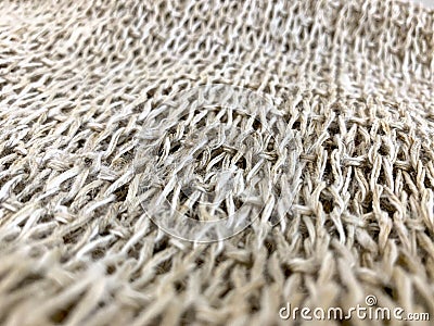 Hemp fiber, knitting, handmade crafts products as natural wallpaper and background Stock Photo