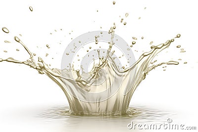 Hemp Milk. high resolution, Isolated on White Background. Stock Photo