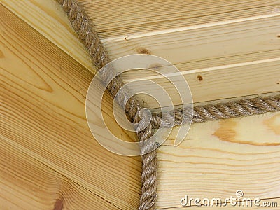 Hemp rope Stock Photo