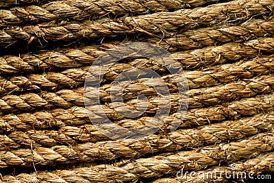 Hemp rope texture Stock Photo