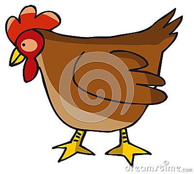 Hen Vector Illustration