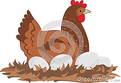 Hen Vector Illustration