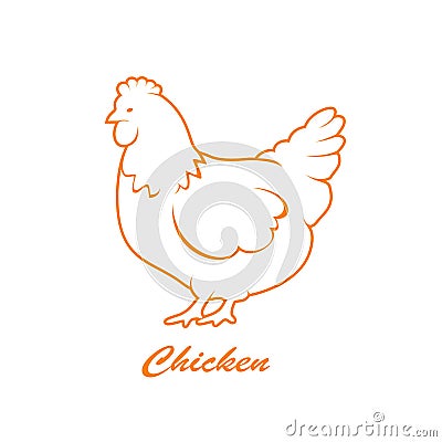 Hen icon Vector Illustration