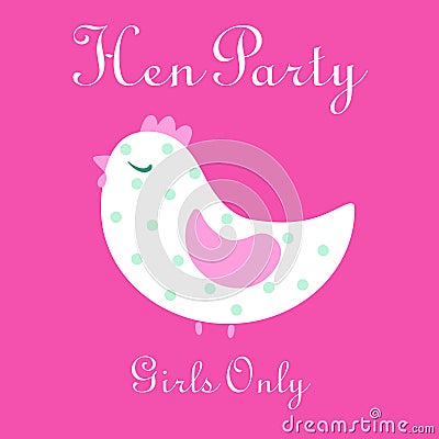 Hen Party Vector Illustration