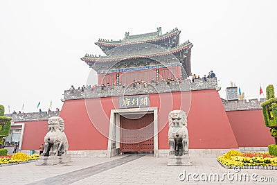 Kaifeng House Scenic Resort(Kaifengfu). a famous historic site in Kaifeng, Henan, China. Editorial Stock Photo