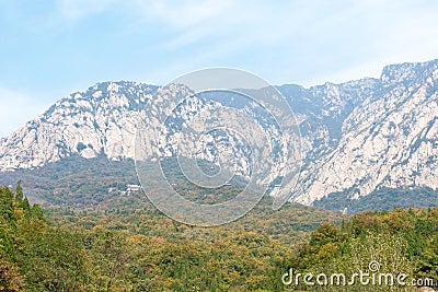 Mt.Songshan Scenic Area. a famous historic site in Dengfeng, Henan, China. Stock Photo