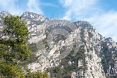 Mt.Songshan Scenic Area. a famous historic site in Dengfeng, Henan, China. Stock Photo