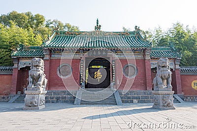 Yongtai Temple. a famous historic site in Dengfeng, Henan, China. Stock Photo