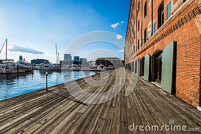 Henderons Wharf in Fells Point in Batimore, Maryland Stock Photo