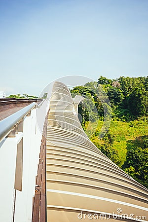 Henderson Waves Bridge, Singapore Editorial Stock Photo