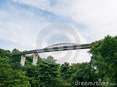 Henderson Waves Bridge Singapore with Undulating Curved Steel an Stock Photo