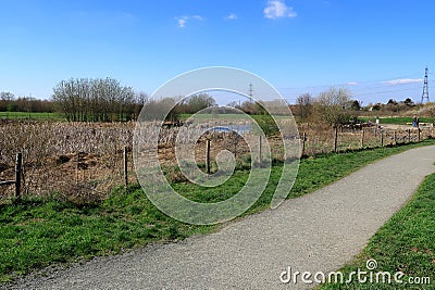 Henhurst Lake at Jeskyns in the North Kent countryside Stock Photo