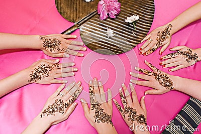 Henna Designs Stock Photo
