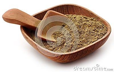 Henna hair dye powder Stock Photo