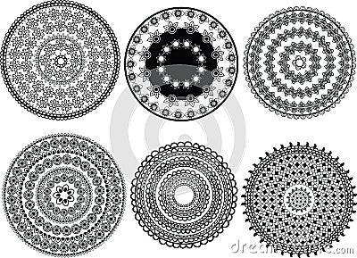 Henna Mandala designs Vector Illustration