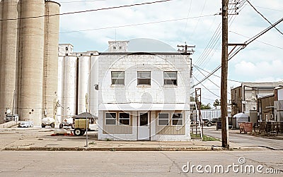 Hennessey Grain Storage Editorial Stock Photo