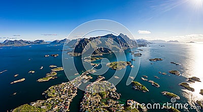 Henningsvaer Lofoten is an archipelago in the county of Nordland, Norway Stock Photo