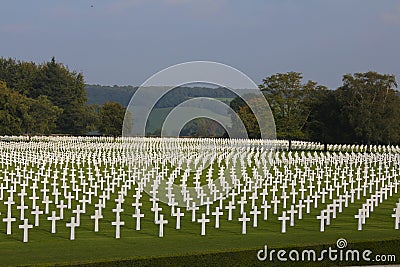 Henri-Chapelle American Cemetery and Memorial Stock Photo