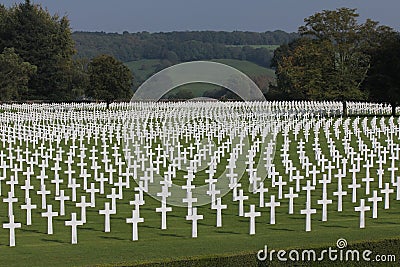Henri-Chapelle American Cemetery, WWII, Belgium Stock Photo