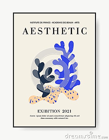Henri Matisse Abstract Art. Aesthetic Modern Boho Art Decoration. Minimalist Art Illustration for Poster, Postcard. Editorial Stock Photo