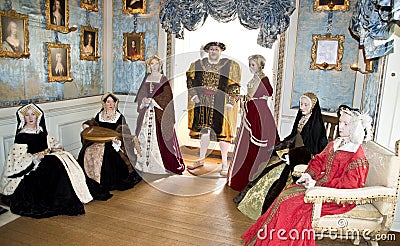 Henry VIII and his six wives Editorial Stock Photo