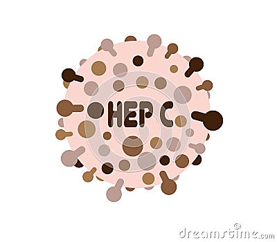 Hepatitic C virus Vector Illustration