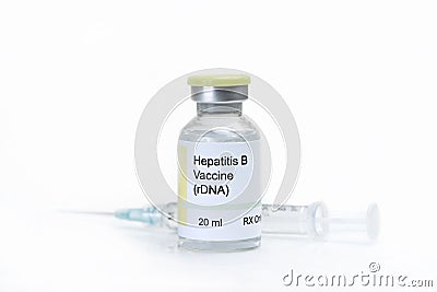 Hepatitis B Vaccine Stock Photo