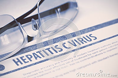 Hepatitis C Virus. Medicine. 3D Illustration. Stock Photo