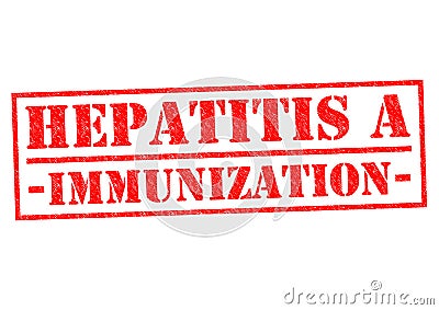 HEPATITIS A IMMUNIZATION Stock Photo