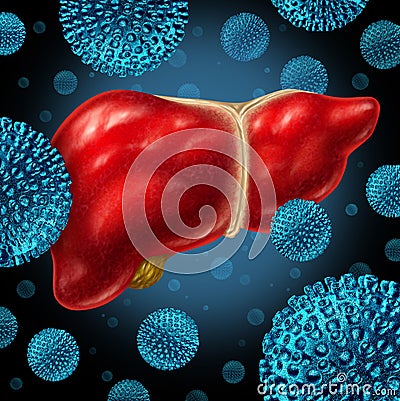 Hepatitis Liver Infection Stock Photo