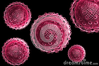 Hepatitis virus Stock Photo